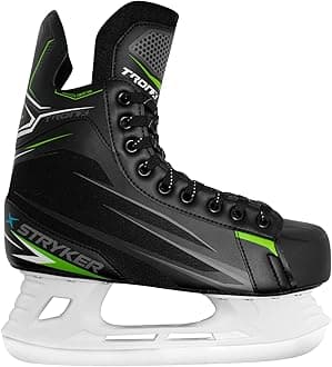 TronXStryker Soft Boot Senior Men's Boy's Kids Ice Hockey Skates - All Adult and Junior Sizes - Great for Recreational Skating