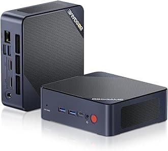 BOSGAME B95 Mini PC, Intel 12th Gen N95 (up to 3.4GHz) 16GB RAM 512GB M.2 SSD Small PC, Mini Desktop Computer Support 4K UHD Dual HDMI & Type-C, WiFi 5, BT 5.0