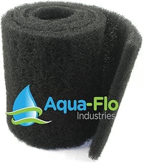 12"x 60"x 1.25" Coarse Black Universal Pond Filter Mat