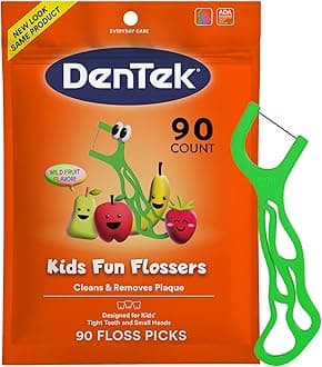 Kids Fun Flossers, Wild Fruit, 90 Count