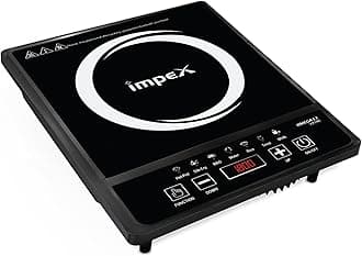 Impex 1800 Watt Induction Cooktop With Soft Button Control | Induction Cooktop With 7 Cooking Modes and Overheat Protection | 4 Digit LED Display | 1 Year Warranty