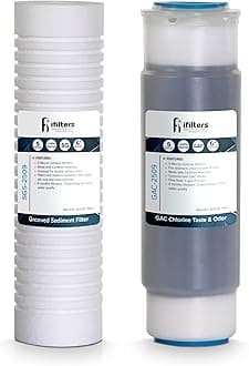 2-Stage Whole House Water Filter System – Sediment and CTO Water Filter Cartridge Replacement Set Compatible with LWH-D Gen 2 – OEM, NSF-Certified – Removes Sediment, Rust, Chlorine Taste