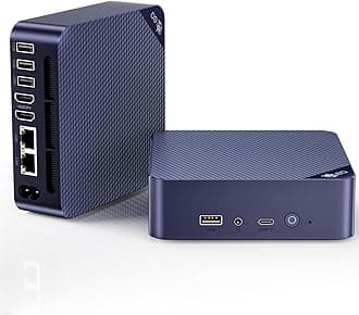 Beelink EQ14 Mini PC, Intel 13th Twin Lake-N150 (up to 3.6GHz, Upgraded N100), 16GB DDR4 RAM 500GB M.2 SSD, Dual LAN Mini Desktop Computer Support 4K@60Hz Dual Display/WiFi 6/BT 5.2 for Home/Office