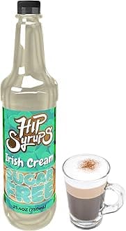 Hip Syrups - Irish Cream Sugar Free Syrup Designed for Coffee, Hot Cocoa, Cocktails, Irish Cream Flavoring, Zero Calorie Flavoring, Keto Friendly, Sugar Free