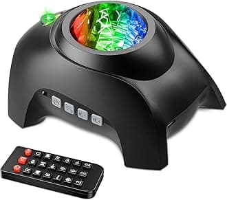 Rossetta Star Projector, Galaxy Projector for Bedroom, LED Night Light Aurora Projector with Bluetooth Speaker, White Noise, Timer and Remote, Room Decor, Gifts for Kids, Adults, Christmas, Birthday