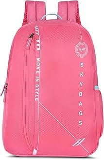 Skybags Casual Backpack 28L, 2 Main Compartments, Bottle Pocket, Front Pocket, Padded Shoulder Strap