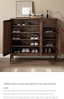 Ash, Black Walnut Solid Wood Large-Capacity Shoe Cabinet 73.6x13.8x40.6 inch / 187.6x35x103сm / Natural Wood Color/Ash Combination