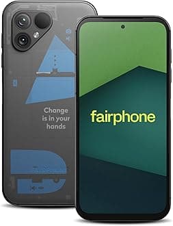 FAIRPHONE 5 256GB 5G Unlocked & SIM Free Smartphone - 6.4 Inch Android Mobile - Octa Core - 4200mAh Battery - OLED screen - 50MP Dual Lenses - Sustainable & Easily Repairable - Transparent