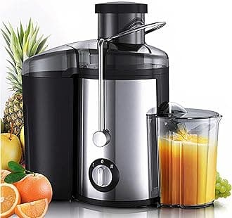 Juicer Machine, 800W Juicer with 3.0" Large Mouth for Whole Fruits and Vegetables, Juice Extractor with 3 Speeds, Easy to Use/Clean,Anti-Drip