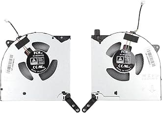 CPU+GPU Cooling Fan Replacement for Lenovo Legion 5 Pro 16ACH6H 82JQ R9000P Y9000P 2021H 16-inch Gaming Notebook Series 5H40S20280 5H40S20277 DFSAL12E064860 FNKD DFSAL12E164860 FNKF DC10V 0.8A