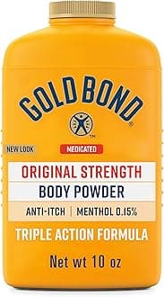 Gold Bond Medicated Body Powder, Talc Free Body Powder for Women and Men, Anti-Itch, Absorbs & Cools - 10 oz