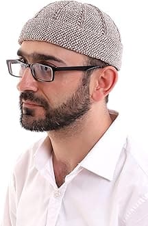 Turkish Muslim Winter Velvet Roll-up Edge Kufi Hats for Men, Taqiya, Takke, Peci, Islamic Caps, Islamic Gifts