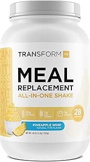 TransformHQMeal Replacement Shake Powder 28 Servings (Pineapple Ice Cream Flavored) - Gluten Free, Non-GMO