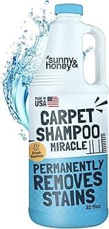 Carpet Cleaner Solution - Rug Shampoo & Upholstery Cleaning Solution - Pet Surface Odor Eliminator & Pet Stain Remover (32 fl oz, Fresh Summer Scent)