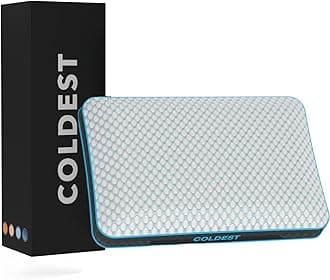 The Coldest Pillow - Adjustable Fill, Washable Cover, and Best for Breathable Cool While Sleeping -Premium (Queen)