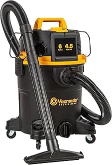 Professional 6 Gallon 4.5 Peak HP Wet/Dry Vacuum with Self-Cleaning Filter System - VDK611PF 0201