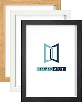 Photo Picture Frames Black White Oak Colour, Modern Range, Various Sizes A1 A2 A3 A4, Oak, 40x30CM(15.7" x 11.8")