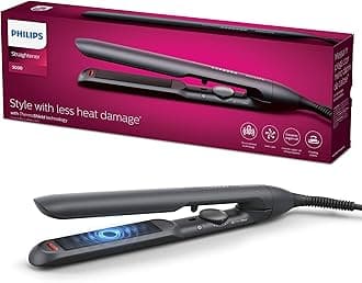 Hair straightener Philips 5000 series with thermoprotective technology, Black [model BHS510/00]