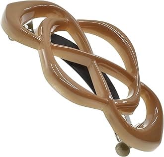 Camila Paris CP3762 French Hair Barrette for Girls Thick Hair, Decorative Hair Clip, Strong Hold Grip Barrette Hair Clips for Women, No Slip Styling French Hair Accessories for Women, Made in France