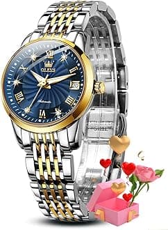 OLEVS Women Watch Stainless Steel Waterproof Diamond Small Face Quartz Analog Ladies Watches Fashion Gold Dial Women Wrist Watch