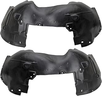 TRQ Front Driver and Passenger Side Inner Fender Liner Set Compatible with 2007-2013 Chevrolet Avalanche Suburban 2500 2007-2014 Suburban 1500 Tahoe without Off Road Package