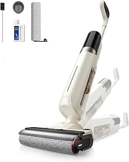 Mova K30 Wet Dry Vacuum Cleaner, 180° Lie-Flat Reach Smart Vacuum Mop, 140°F Hot Air Drying, 0in Dual-Edge Cleaning, Powerful 18000Pa Suction Floor Cleaner for Hard Floors Pet Hair