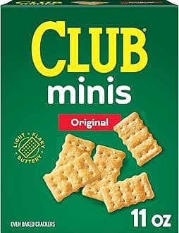 Club Crackers Minis, Lunch Snack, Original, 11oz Box