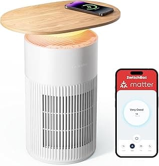 SwitchBot Air Purifier for Home Large Room up to 3620 ft², Pet Mode, Support Matter, 21dB, Washable Pre-filter, Aromatherapy, Works with Alexa, Google Home, Apple Home, Ideal for Odor, Dust & Pet Hair