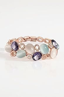 Shining Diva Fashion Latest Stylish Rose Gold Austrian Crystal Bracelet For Women And Girls (11942B), Free Valentine Gift for Girlfriend