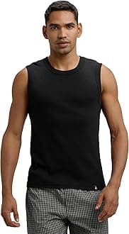 Jockey 9930 Men's Super Combed Cotton Rib Solid Slim Fit Round Neck Muscle Vest