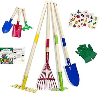 Kids Gardening Tools Outdoor Toys Set Backyard Play Educational STEM Learning Pretend Toys Outdoor Indoor for Toddlers Kids Boys Girls