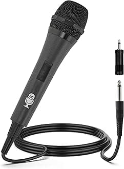 Singing Machine SMM205 Uni Directional Dynamic Microphone - Black