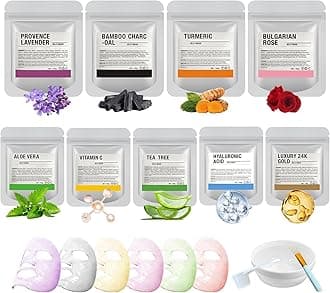 Jelly Mask For Facials Professional Esthemax Face Mask Kit Moisturizing Hydrating Wrinkles - 9 Flavors Hydrating & Brightening For Wrinkles 35 Fl Oz Gift Box