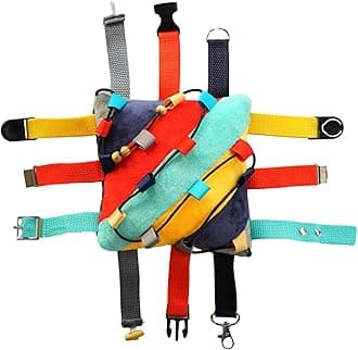 SENSORY4U Sensory Buckle Pillow Fine Motor Skills Toy Activity - Plus Counting and Sorting Skills and Tying in One