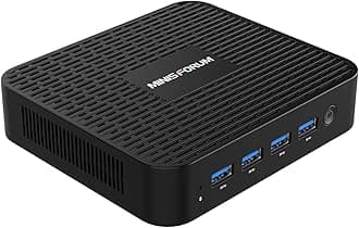 GK41 Mini PC Celeron Processor J4125 Quad Core(up to 2.7GHz),8GB DDR4 256GB SSD Mini Desktop Computer 4X USB 3.0 Ports,2X Gigabit Ethernet,4K@60Hz Output,Dual Wi-Fi