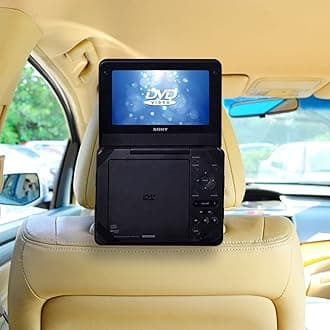 TFY Car Headrest Mount for Portable DVD Player-7 Inch (for Sony DVP-FX750, Sony DVP-FX780 and More)