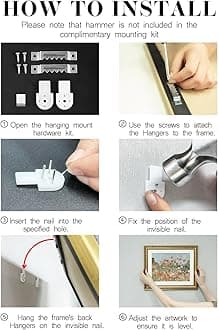 ARPEOTCY Vintage Gold Framed Wall Art, Nature Floral Flowers Retro Paintings, Canvas Prints Artwork with Antique Frame, Victorian Wall Pictures Decor for Living Room Gallery Room, 13x16 inch