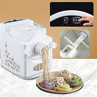 Automatic Pasta Maker, Electric Spaghetti Machine with 9 Noodle molds, Multi-Function Household Noodle Maker, 180W Electric Pasta Machine, Used for Making Noodles, Macaroni and Dumplings.
