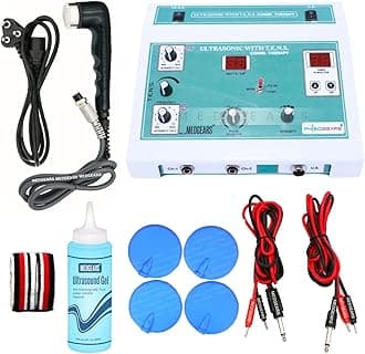 Physiogears US Tens 2 In 1 Combination Machine for Physiotherapy Ultrasound Ultrasonic Tens Combi Therapy for All Pain Relief Device with One Year Warranty