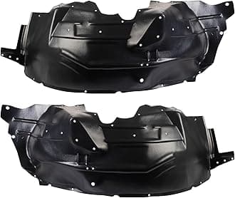 TRQ Front Driver and Passenger Side Inner Fender Liner Set Compatible with 2004-2005 Ford F-250 Super Duty F-350 Super Duty
