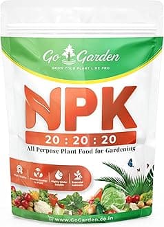 Go Garden NPK 20 20 20 Fertilizers for Plants | Complete Plant Food NPK Fertilizer for Growth Boost and Maximum Production | Ideal for Home, Garden & Outdoor Plant Care - 900 Grams Granules
