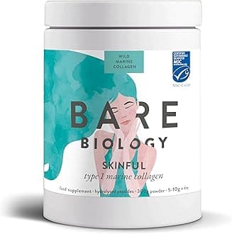 Pure Skinful Marine Collagen Powder - 5,000mg of Pure, MSC-Certified Marine Collagen per 5g Serving - Type I Hydrolysed Collagen Peptides - Supports Skin, Hair, Nails, Joints & Bones