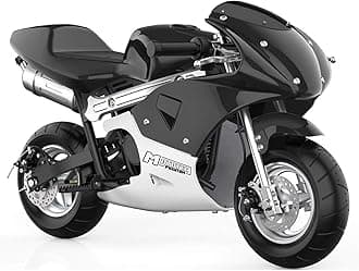MotoTec Phantom Gas Pocket Bike 49cc 2-Stroke Black