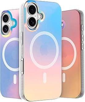 LONLI Hue for iPhone 16 Case – Dynamic PrismGlow Color-Shift Iridescent Phone Cover, Slim Shock-Absorbing, Compatible with MagSafe & Magnetic Wireless Charging