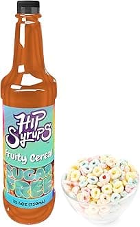 Hip Syrups - Fruity Cereal Sugar Free Simple Syrup Designed for Coffee, Hot Cocoa, Fruity Cereal Flavoring, Zero Calorie Flavoring, Keto Friendly, Sugar Free
