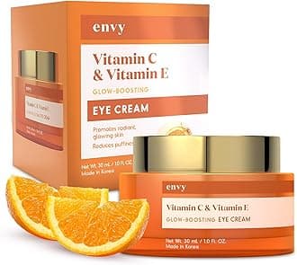Vitamin C & Vitamin E Under Eye Cream – Visibly Improves Dark Circles & Puffiness – Anti-Aging, Dermatologist Tested, Cruelty-Free Korean Skincare for All Skin Types – 1.01 oz