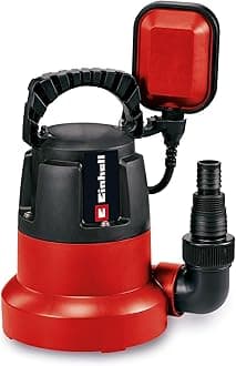 Einhell Clean Water Pump 350W, Submersible Pump to Empty Hot Tubs, Inflatables and Swimming Pools Down to 1mm, 8000 L/H, Float Switch, 5M Cord, Low Level Electric Pump GC-DP 3580 LL