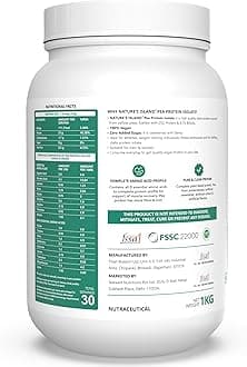 Nature’s Island Plant Protein 1 Kg | Canadian Pea Protein Isolate | Vegan | 25g Protein/Serving | Easy To Digest | All Essential Amino Acids | No Sugar | No Preservatives | Cookies and Cream Flavour