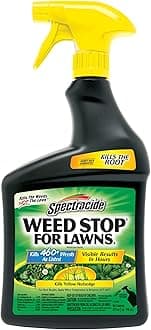 Spectracide Weed Stop For Lawns, 32 fl Oz, Kills All Types of Listed Broadleaf Weeds Including Dandelion, Chickweed, Clover and Yellow Nutsedge