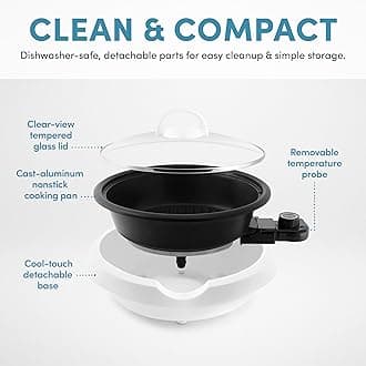 Aroma 3-in-1 3-Quart Super Pot with Grill Plate